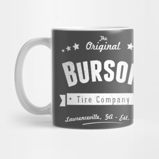 Burson Tire Company - Retro White Logo Mug